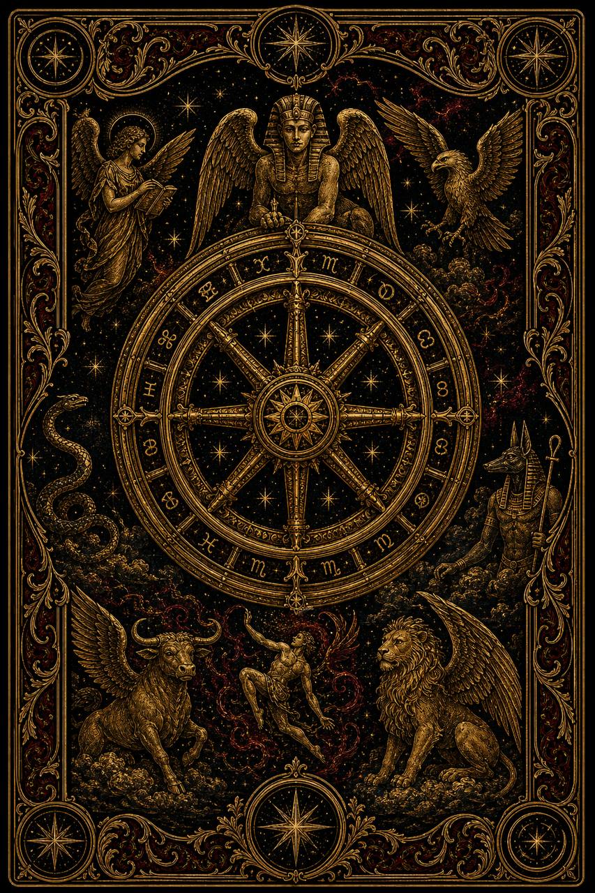 Carta de tarot A Roda da Fortuna
